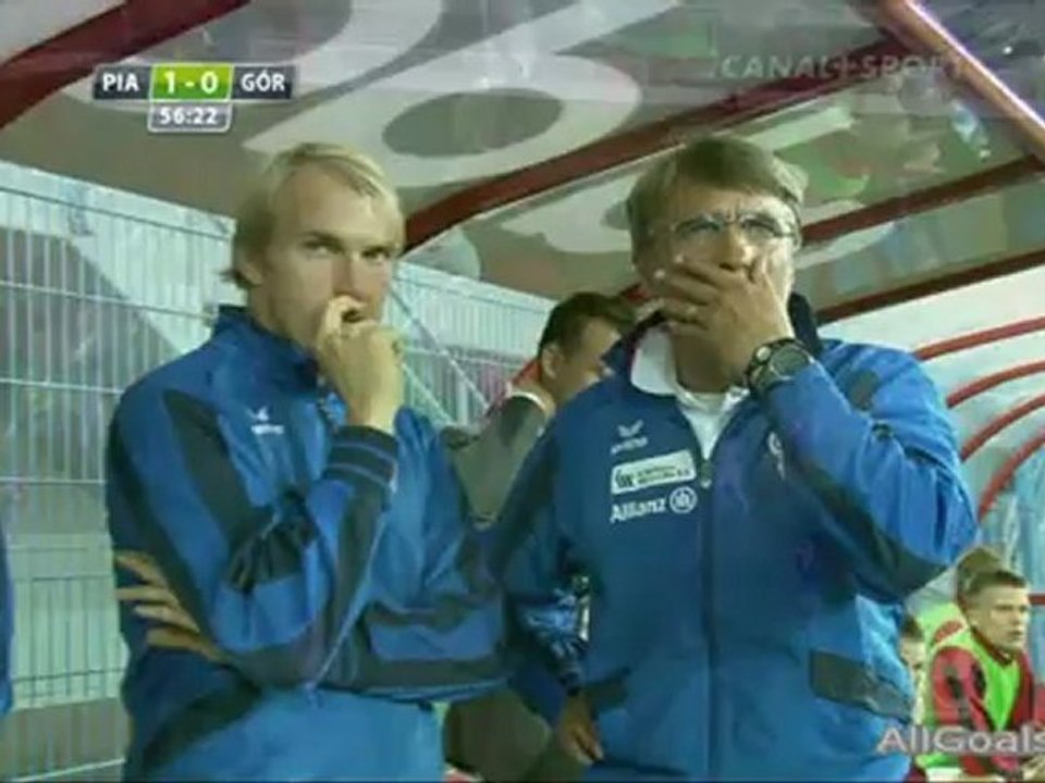 Piast Gliwice vs Gornik Zabrze 17.08.2012 skrot live pl AllGoals.pl dawidex44