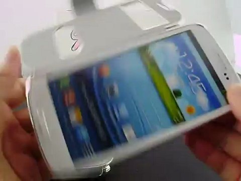 SW-BOX Caller ID Chrome Leather Case For Samsung Galaxy S3 i9300