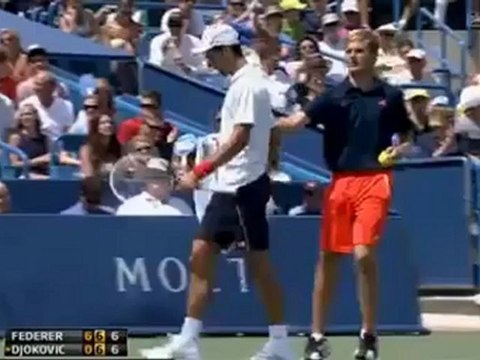 Highlights Roger Federer vs Novak Djokovic Finals Masters Cincinnati 19_08_2012 Score 6-0, 7-6