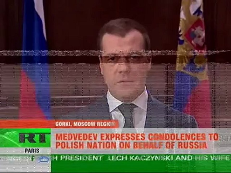 Dmitry Medvedev addresses people of Poland on tragic death of Lech Kaczynski and top officials