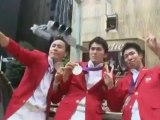 Japanese celebrate Olympic wins, eye 2020