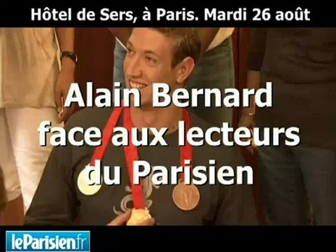 Alain Bernard face aux lecteurs du Parisien