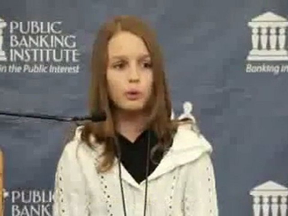 Une petite fille met à bas le systeme financier