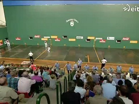 Zarauzko torneoaren finala: Olaizola eta Albisuren azken tantoa