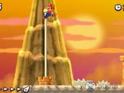 New Super Mario Bros. 2 - Solution et pièces étoiles du niveau Fleur 1