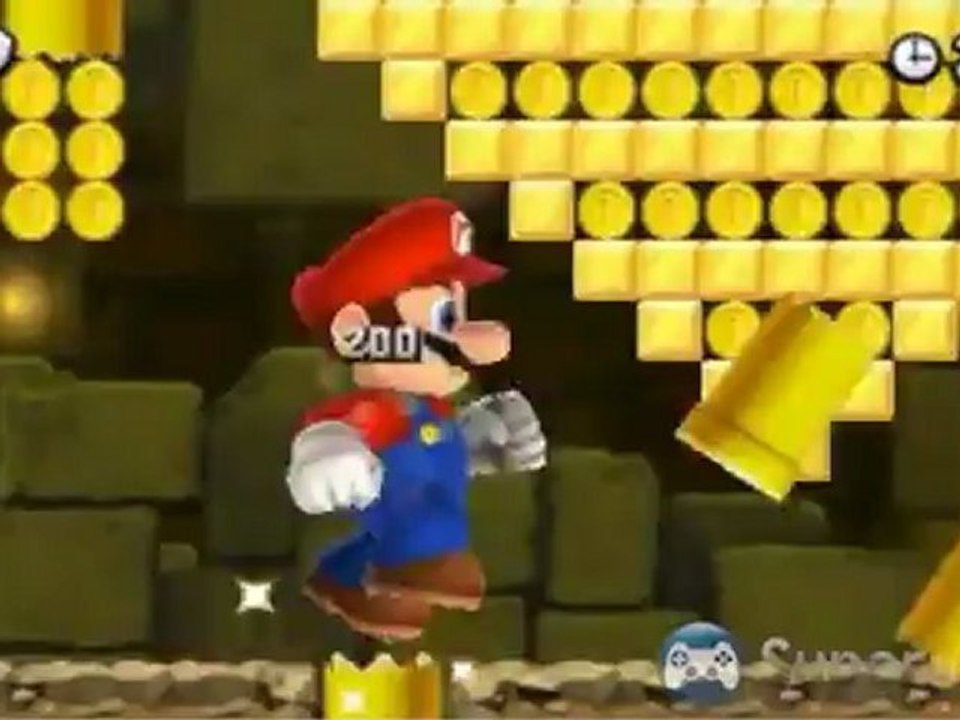 New Super Mario Bros. 2 - Solution et pièces étoiles du niveau champignon 3