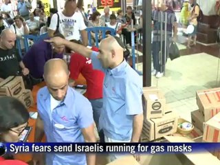 Syria fears send Israelis running for gas masks