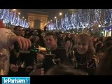 Champagne et feux d'artifice sur les Champs Elysées