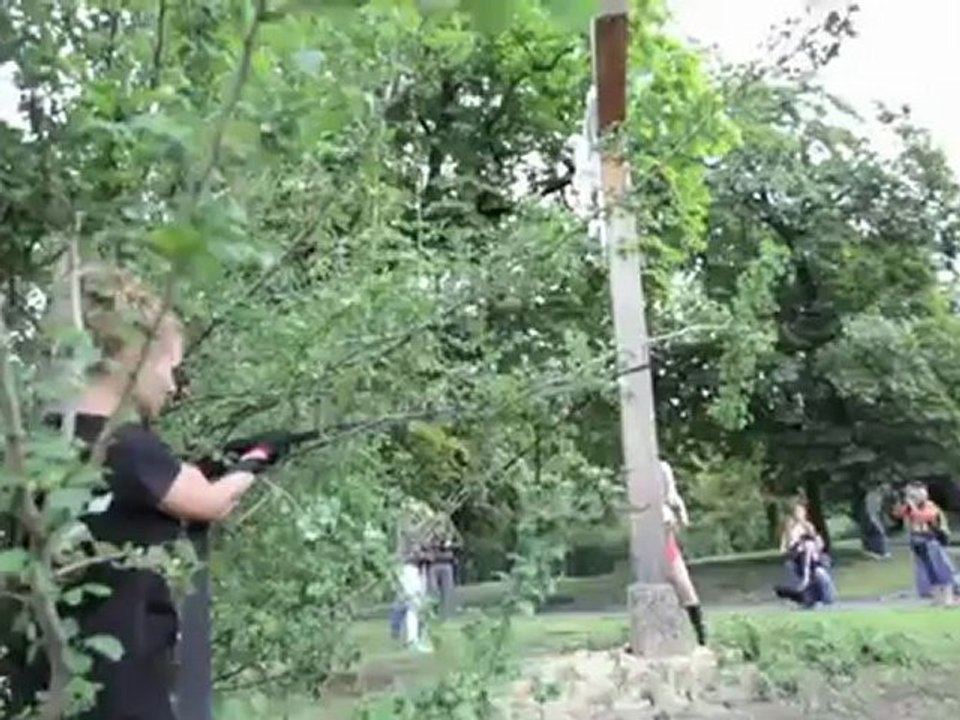 monument cross chainsawed by warrior feminist
