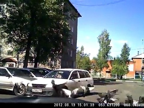 Woman Driver Trying to Park Her Car