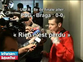 PSG – Braga : « Rien n'est perdu »