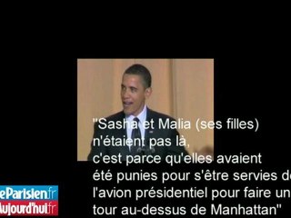 Obama fait de l'humour