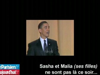 Le blagues d'Obama font un tabac