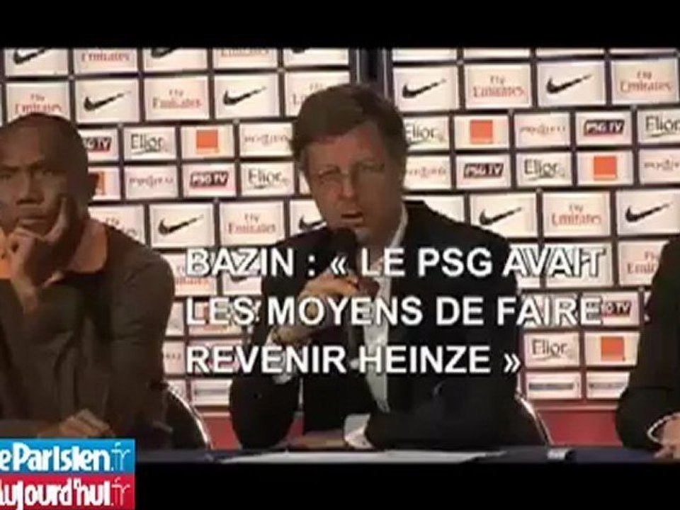 Bazin : «Le PSG avait les moyens de faire revenir Heinze»