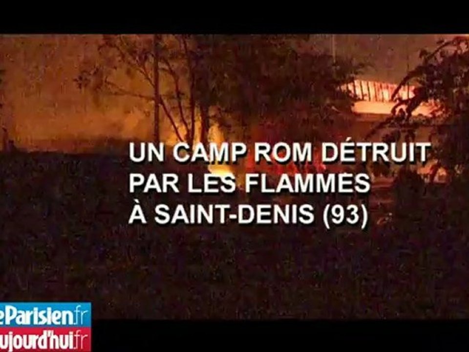 Saint-Denis : un camp de Roms détruit par le feu