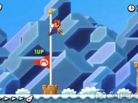 New Super Mario Bros. 2 - Solution et pièces étoiles du niveau Fleur-A