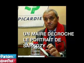 Le maire communiste décroche le portrait de Sarkozy