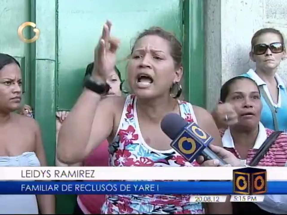 Familiares de los reclusos hablan de la violencia en Yare I