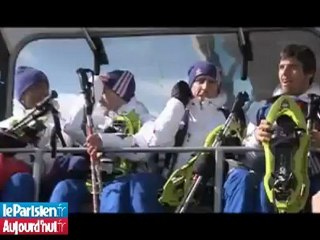 Tignes : mini bain de foule pour les Bleus