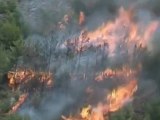 Wildfires burn on Greek island of Chios