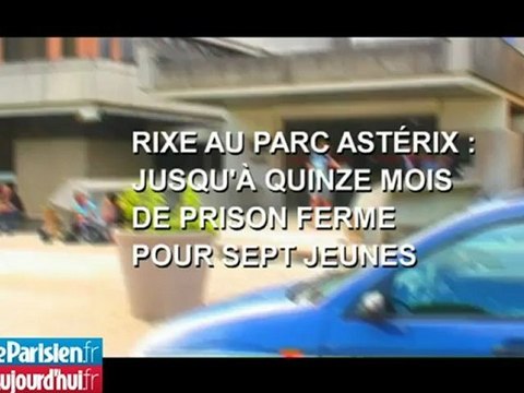 Rixe au parc Astérix : jusqu'à quinze mois de prison ferme pour sept jeunes