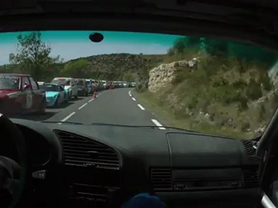 Course de côte du Pompidou 2012 1°montée caméra embarquée Vincent Savary