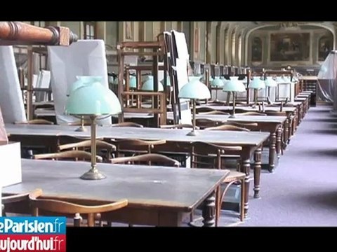 Gigantesque chantier à la bibliothèque de la Sorbonne