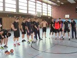 Séance d'entrainement avec les Aixois