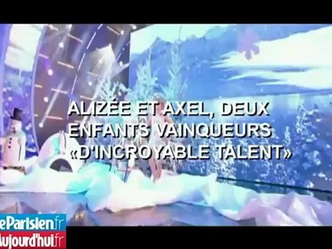 Alizée et Axel, deux enfants vainqueurs d'Incroyable Talent