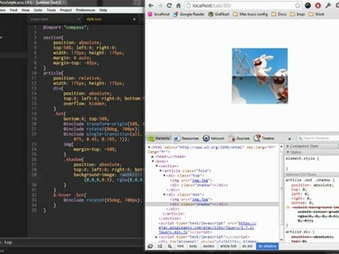 Tutoriel vidéo HTML-CSS : Pli 3D en CSS3