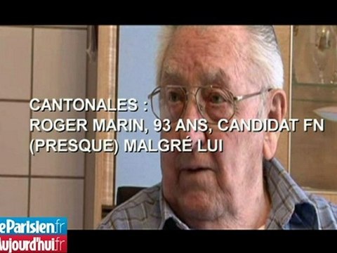 Cantonales : Roger Marin, 93 ans, candidat FN malgré lui