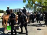 Anaheim rally video: Cops arrest protesters, disperse crowd