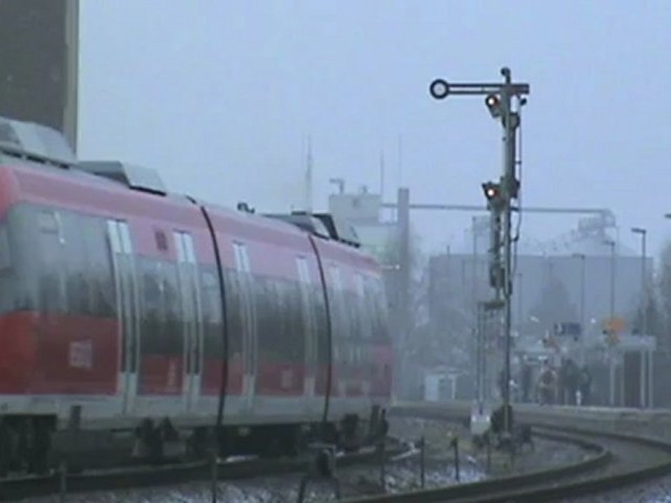 Formsignale und BR644 Talent auf der Voreifelbahn im Bahnhof Rheinbach
