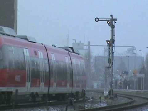 Formsignale und BR644 Talent auf der Voreifelbahn im Bahnhof Rheinbach