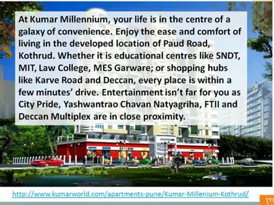 Buy Exclusive 2 BHK Apartments Kothrud at Kumar Millennium