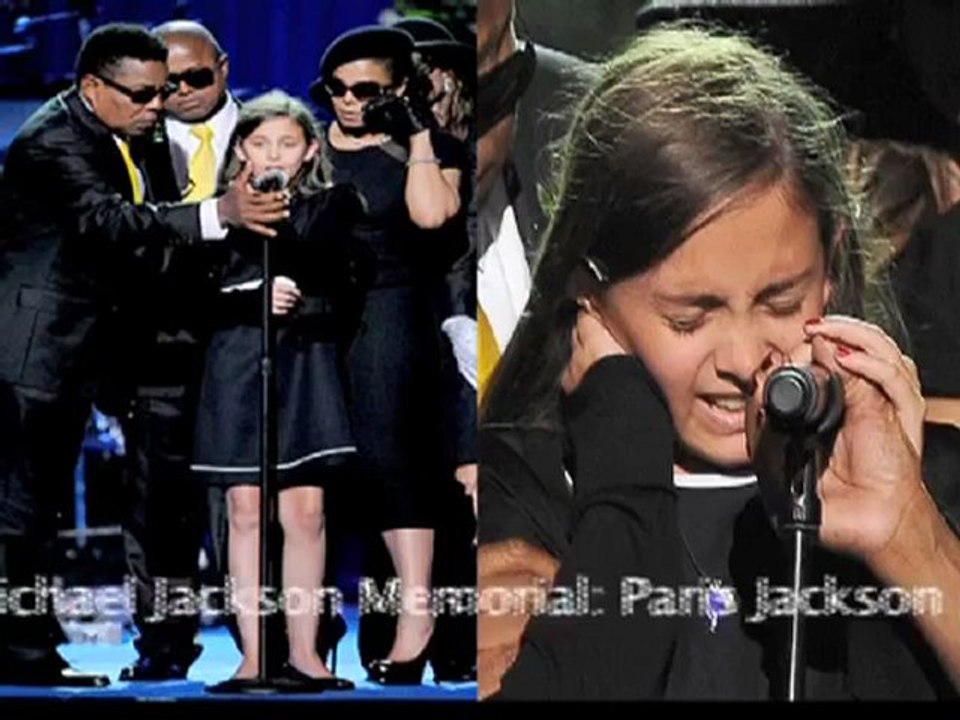 Michael Jackson Memorial- Paris Jackson speaks, says goodbye