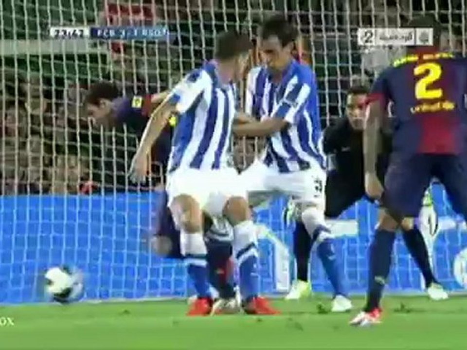 ملخص الشوط الأول: برشلونه ضد ريال سوسيداد