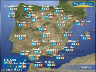 下载视频: Temperaturas en ligero descenso en el noroeste