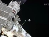 [ISS] Small Satellite Deployed During Spacewalk