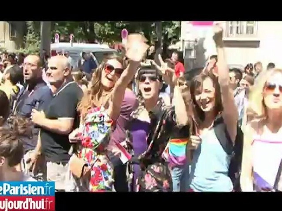 La gay pride sous le signe du soleil, des décibels... et de la baignade !