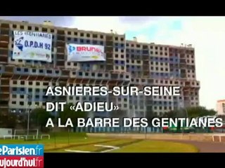 Asnières-sur-Seine dit adieu à la barre des Gentianes