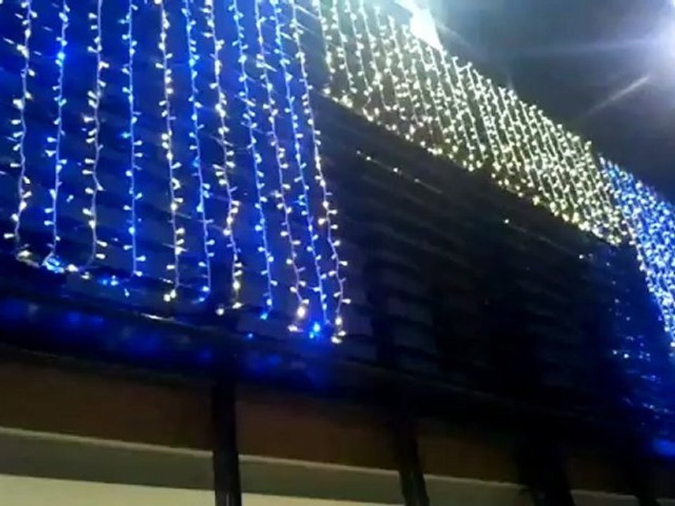 Illumination de façade blanc chaud et bleu - Citylum