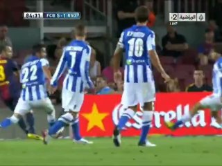 Goal David Villa vs Real Sociedad 19-08-2012