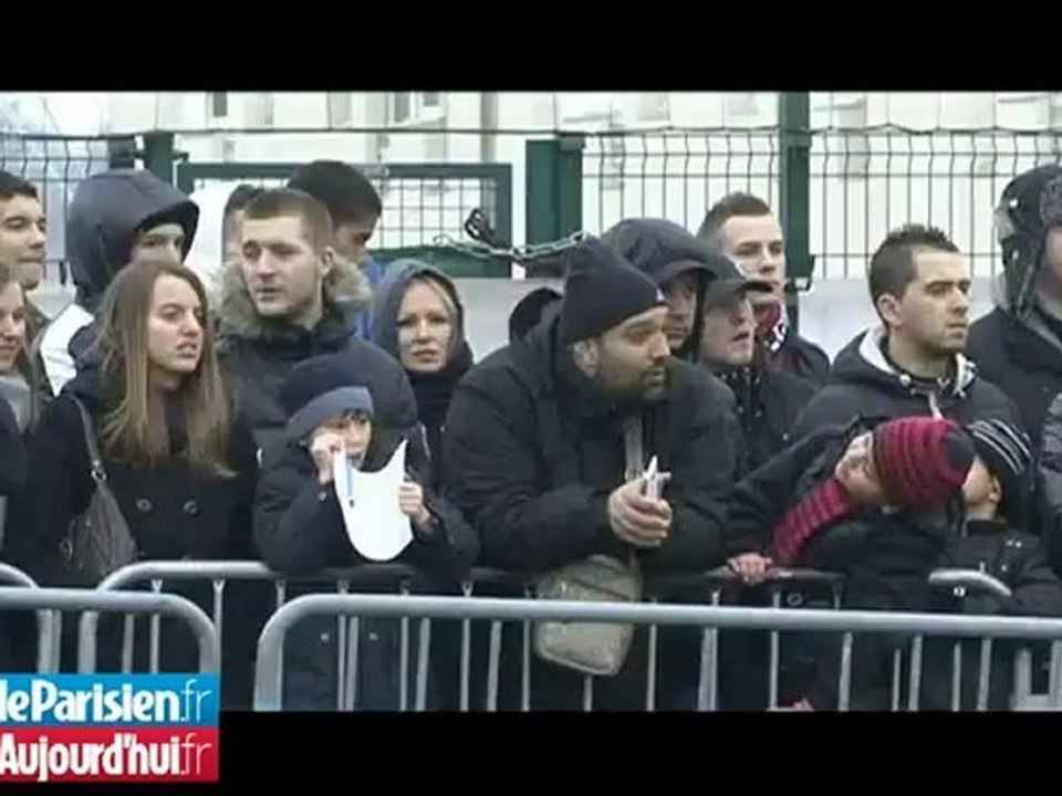 Foule au camp des Loges pour le PSG d'Ancelotti