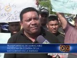 Transportistas de Maracaibo protestaron contra la inseguridad