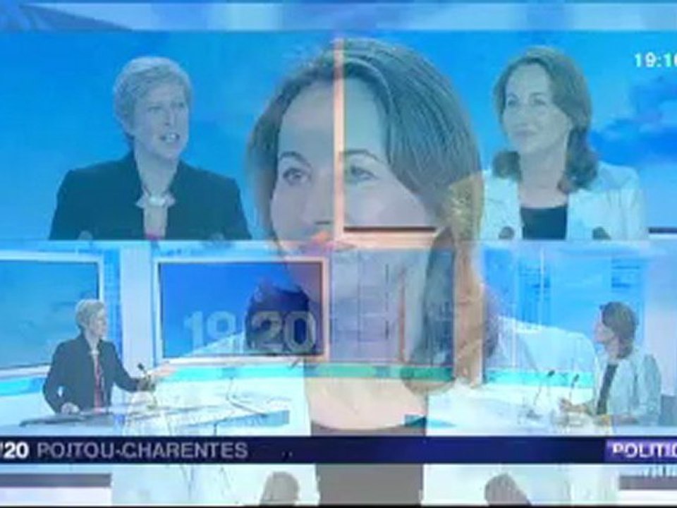 Ségolène Royal invitée du 19-20 France3 Poitou-Charentes