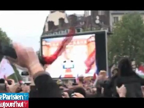 20 heures : la Bastille explose de joie