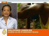 Philippines landslide kills dozens