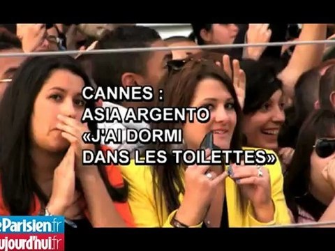 Cannes. Asia Argento : «J'ai dormi par terre dans les toilettes»