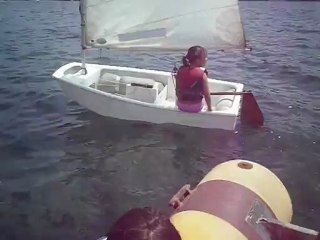 Scuola di vela Pantelleria la prima volta sull'Optimist di Giada Zona